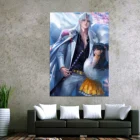 Холст для домашнего декора, 1 шт., постер с изображением сехомару, аниме Инуяша, картина для украшения стен дома