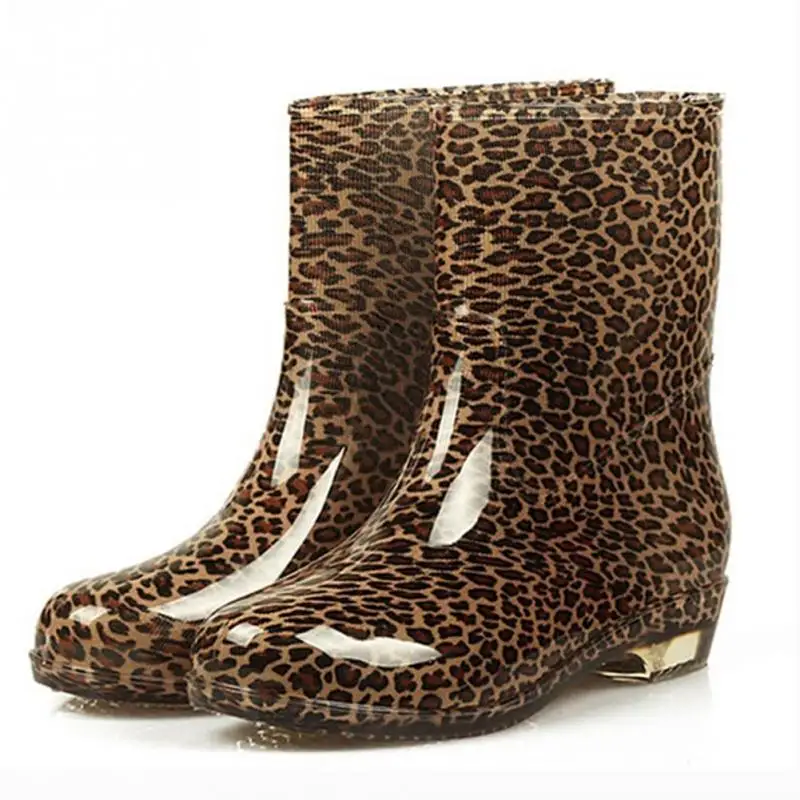 2019 осенние модные непромокаемые сапоги резиновые женские нефритовые