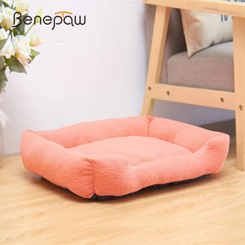Двусторонняя моющаяся кровать для питомцев Benepaw 4 цвета прочная щенков домашний