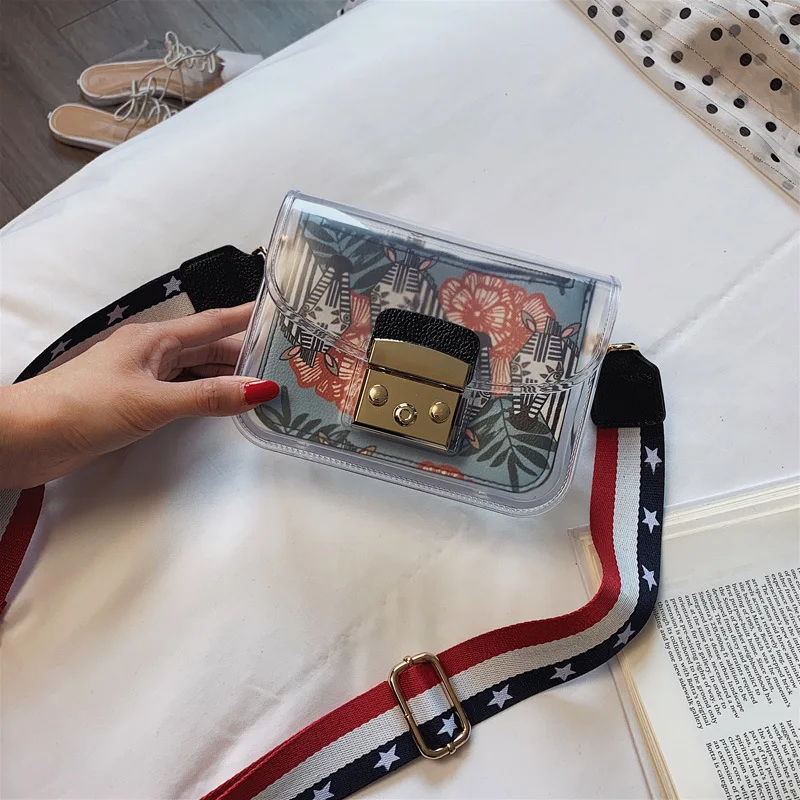 Прозрачная женская сумка через плечо 2019 качественные роскошные сумки из ПВХ