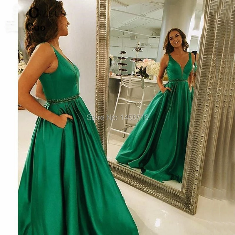 Женское атласное платье трапециевидной формы Vestidos de fiesta длинное вечернее с