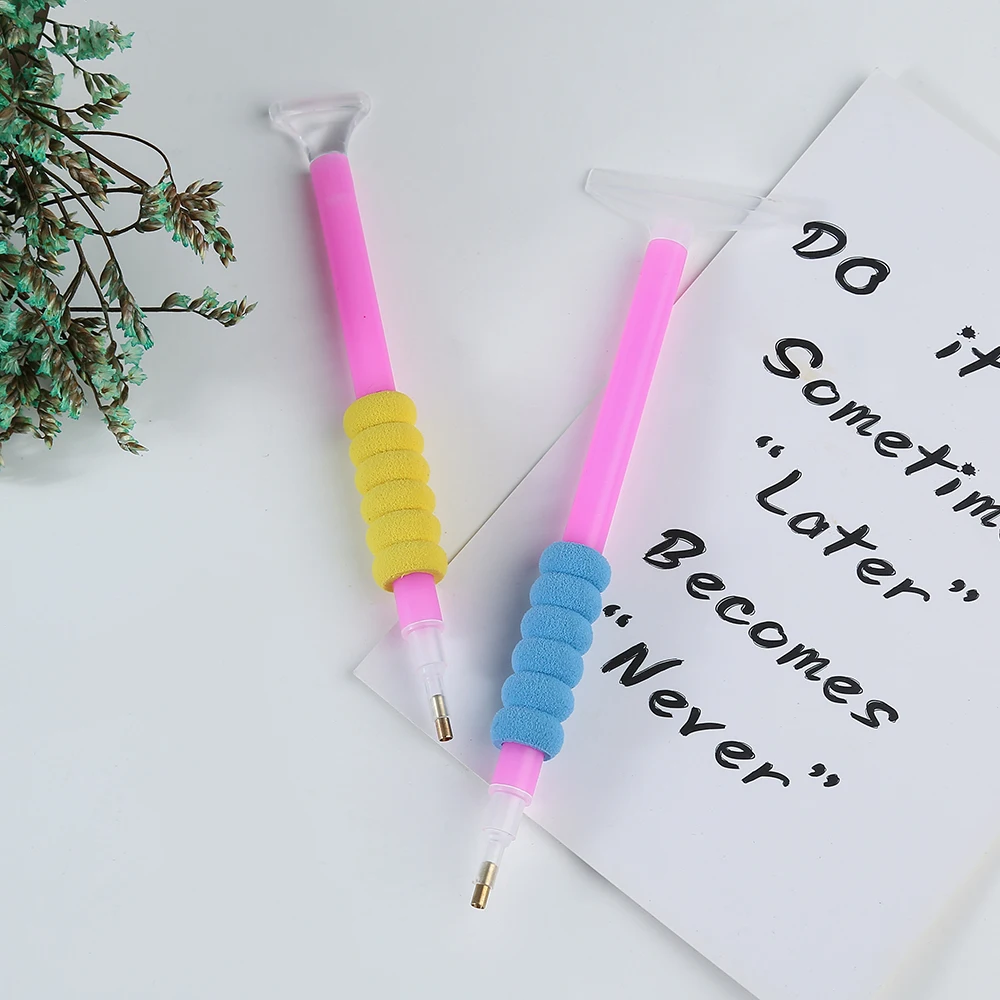 10 шт Губка Ручка крышки рукавом 5D DIY Алмаз Вышивка Pen Инструменты крест