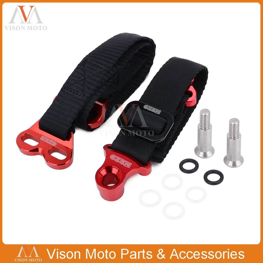 Front Rear 470MM 325MM Rescue Strap Pull Safety Belt For Honda Yamaha Kawasaki CRF XR YZ WR WRF TTR KXF KLX CRF250 CRF450 YZ250 |