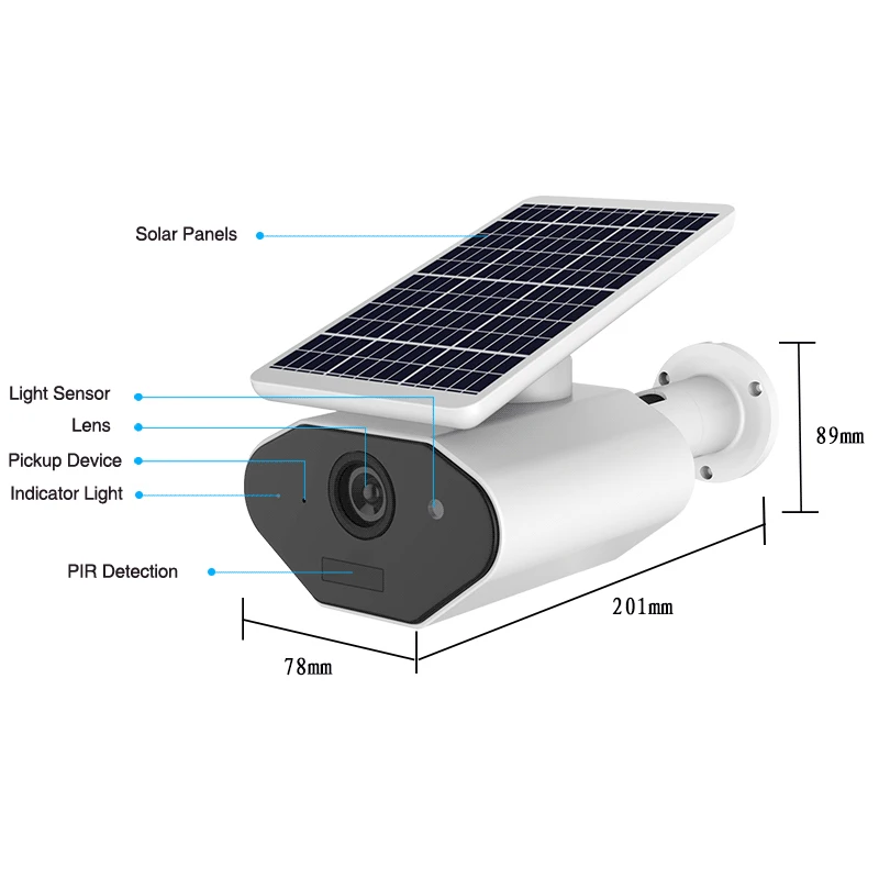 1.3MP 960 P HD беспроводная Wifi камера Солнечная умная ip приложение управление