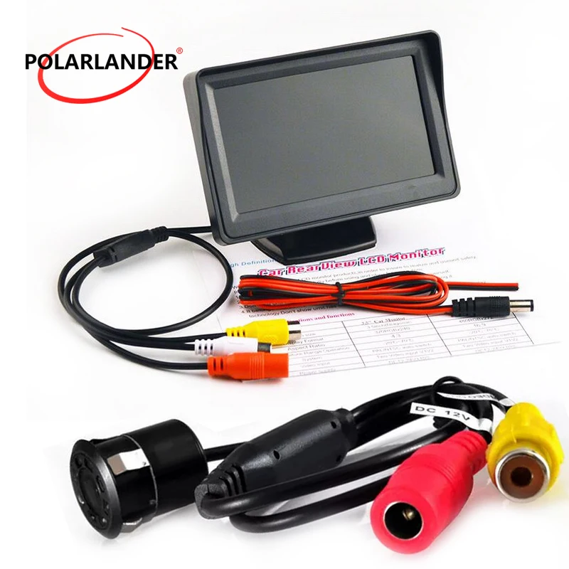 3 в 1 автомобильный монитор с камерой заднего вида 4 дюйма|car monitor|car display monitorlcd car |