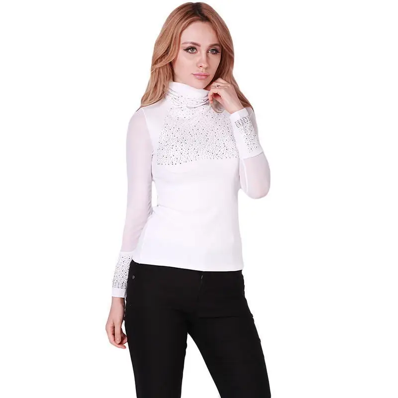 Сексуальная кружевная блузка топы на осень 2019 blusas новинка тонкая плюс размер с