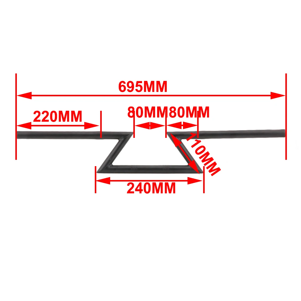 Мотоцикл 22 мм 7/8 &quotРуль перетаскивания ручной Z бар для Harley HONDA YAMAHA SUZUKI Триумф
