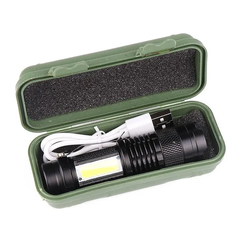 XANES SK68 Mini LED + COB 3 режима фонасветильник светильник боковой свет USB Перезаряжаемый