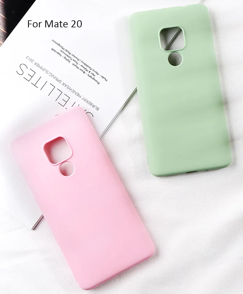 Жидкий силиконовый чехол X Level для Huawei P30 Pro Lite тонкий защитный из мягкого гелевого