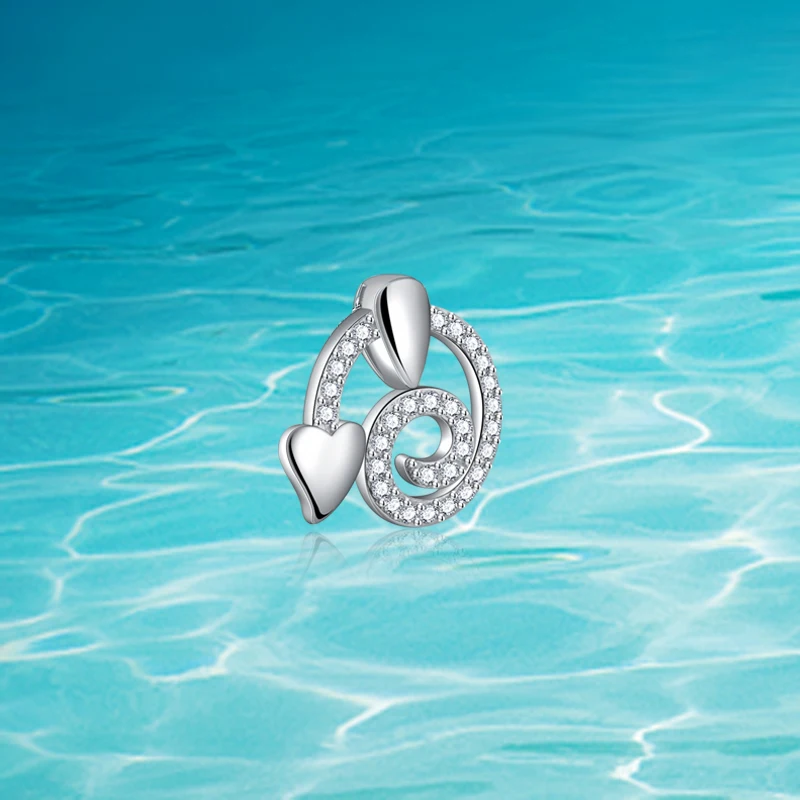 

Fine jewelry 925 sterling silver whirlwind pendant accessories women's boutique around with follow your heart