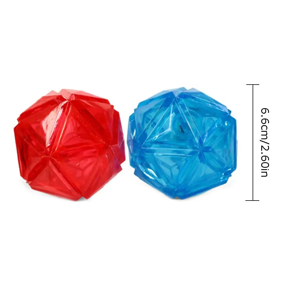 Шарик для собак эластичный со светодиодной подсветкой шарик с активацией от