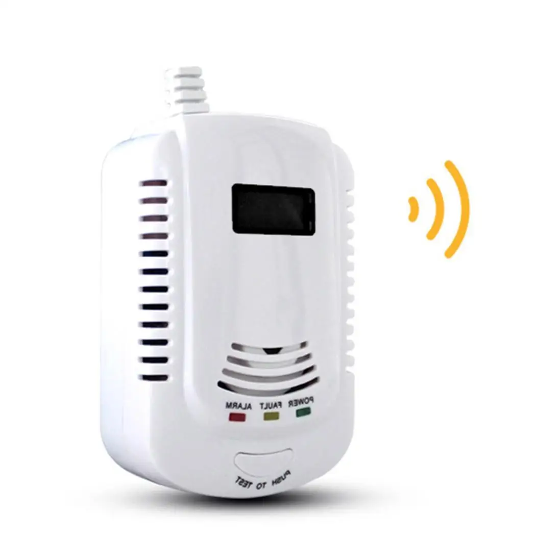Прочный практичный Крытый Wi-Fi дымовой детектор Сигнализация утечки газа дома