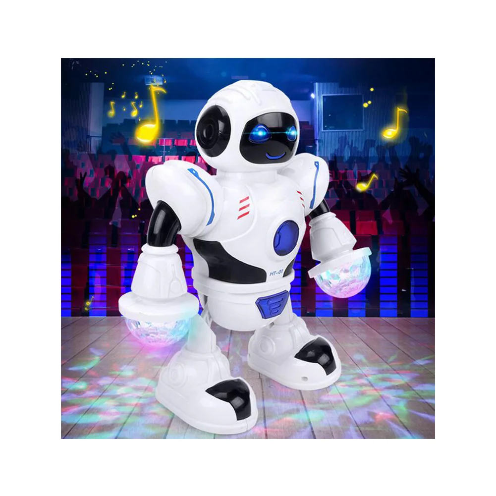 Электронная игрушка робот танцующий пение с музыкальными и красочными мигающими
