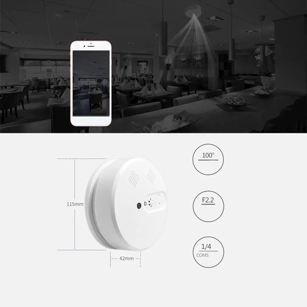 Долговечный для мобильного телефона телефон Удаленный умный wifi камера детектор
