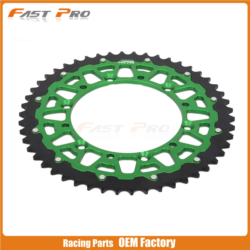 Задняя звездочка цепи для мотоцикла 49T CNC KAWASAKI KDX200 KDX250 KLX250 KLX300R KLX450R KX125 KX250 KX250F KX450F