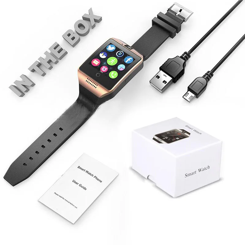 Новые умные часы Q18 для мужчин и женщин Детские Смарт с sim картой TF Bluetooth телефона