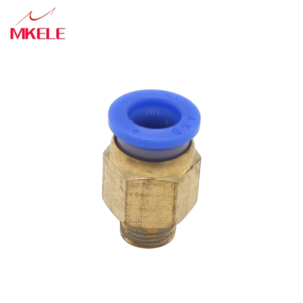 

PC8-01 Tube 8mm Thread Straight Throught 1/8" Pneumatic Pipe Elbow Air Fitting Male Thread Straight Pneumatic Air Hose