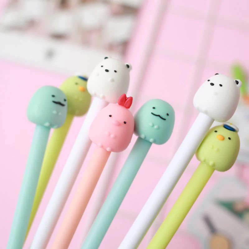1 шт. милые ручки Gudetama креативные нейтральные 0 5 мм гелевые для детей девочек