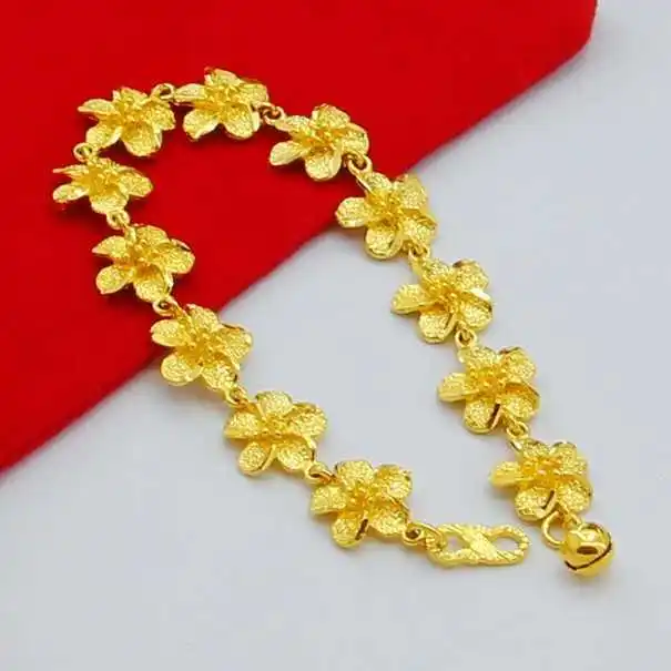 KITEAL 925 Новая красивая мода 24K GP золотой цвет женский лепесток золотые ювелирные