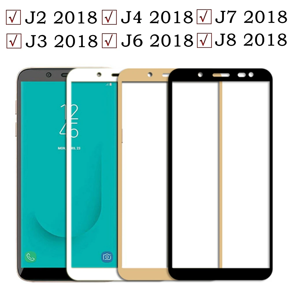 Стекло для Samsung J2 2018 Защитное стекло J3 J4 6 пленка J7 J8 защита экрана закаленное hd |