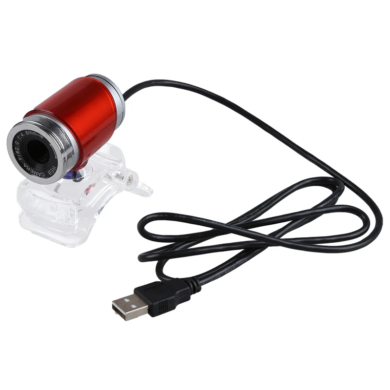 AAAJ USB 5 0 мегапиксельная веб камера с кристальным зажимом для ноутбука ПК красного