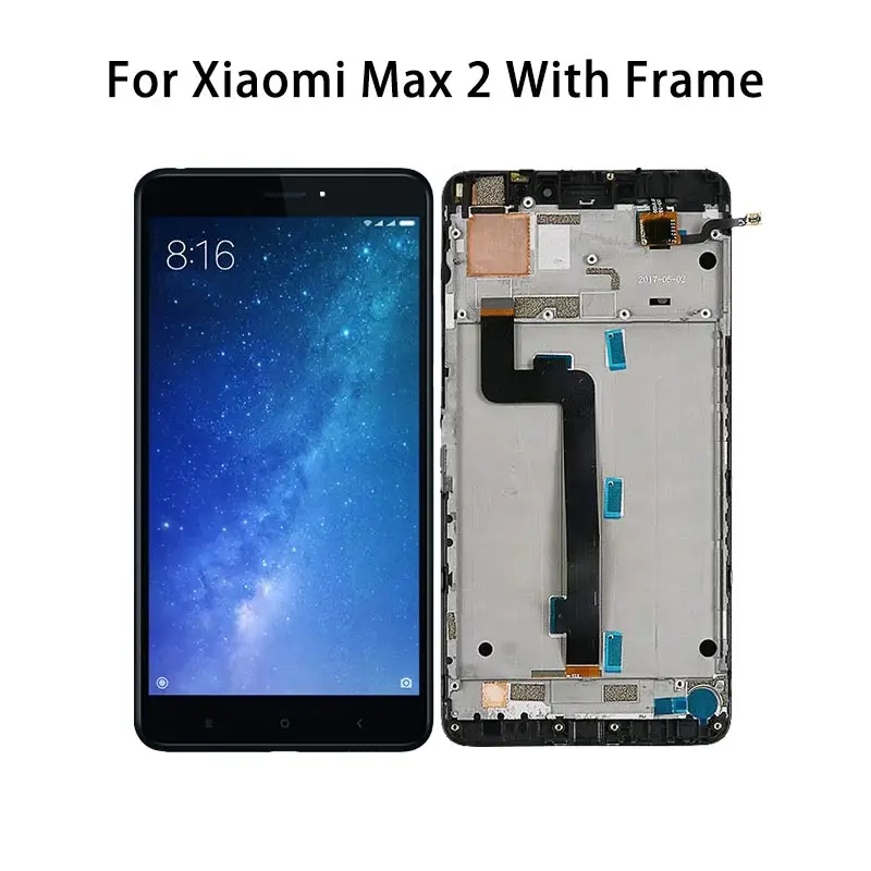 6 44 ''для Xiaomi Mi MAX 2 ЖК-дисплей сенсорный экран 100% протестирован и хорошо