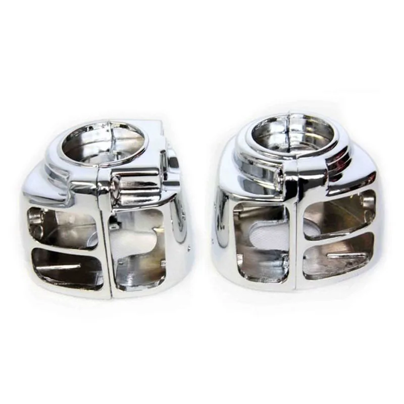 

Chrome Switch Housing Cover Cap For Harley Davidson Dyna Sportsters 99+ Softail V-Rod Touring models 99-06