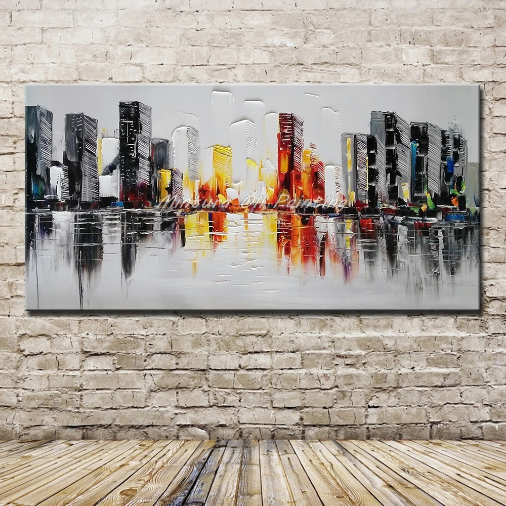 Mintura, ручная роспись, Impasto, абстрактный цвет, строительный холст, GrayOil, картина на стену, гостиная, спальня, домашний декор для стен