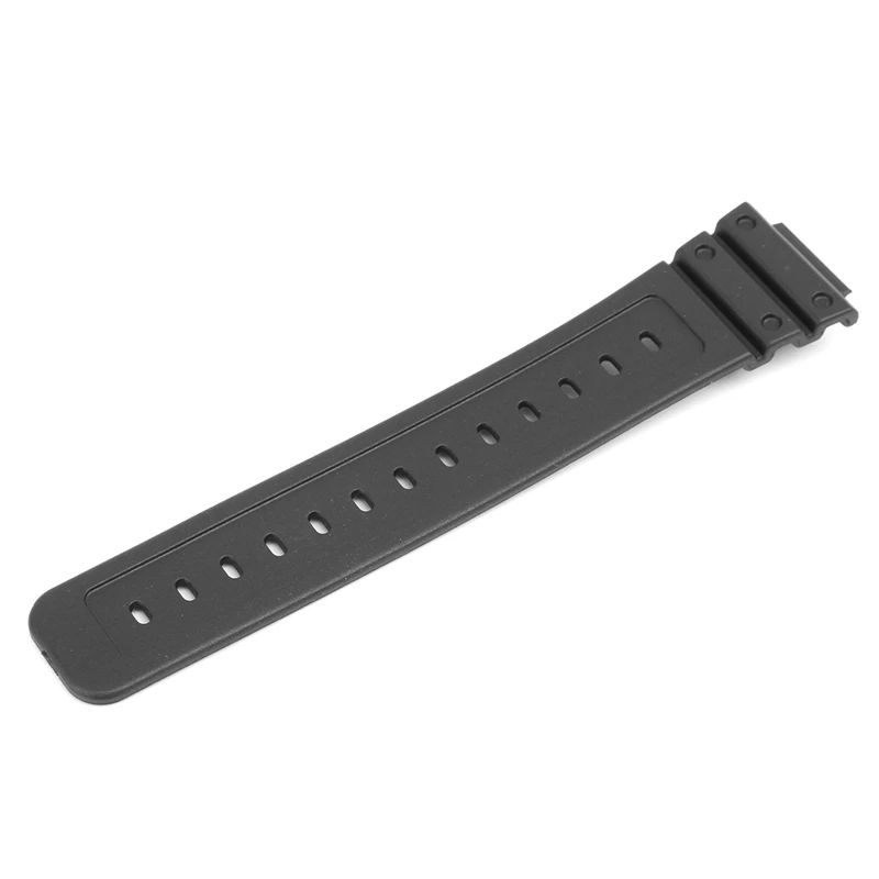 Мягкий Резиновый Черный Сменный ремешок для часов 16 мм CASIO DW 6900 /6600G спортивные