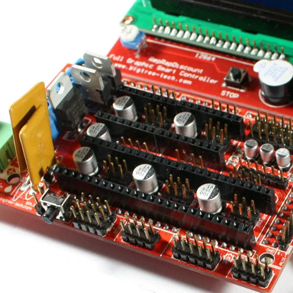 Рампы для 3D-принтера RepRap 3D Drucker Mega 1 4 5xDRV8825 2560 ЖК-дисплей Arduino 12864 комплект |