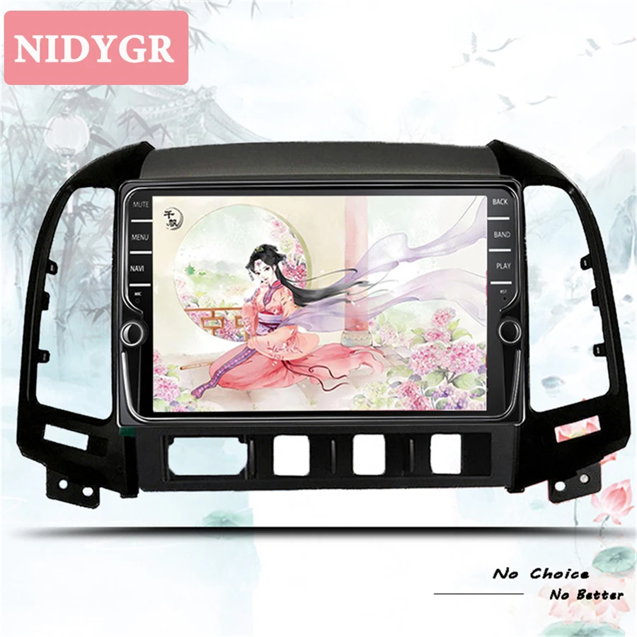 Автомобильный dvd плеер IPS android 10 0 для Hyundai Santa fe 2005 2006 2007 2008 2009 2011 12 автомобильное