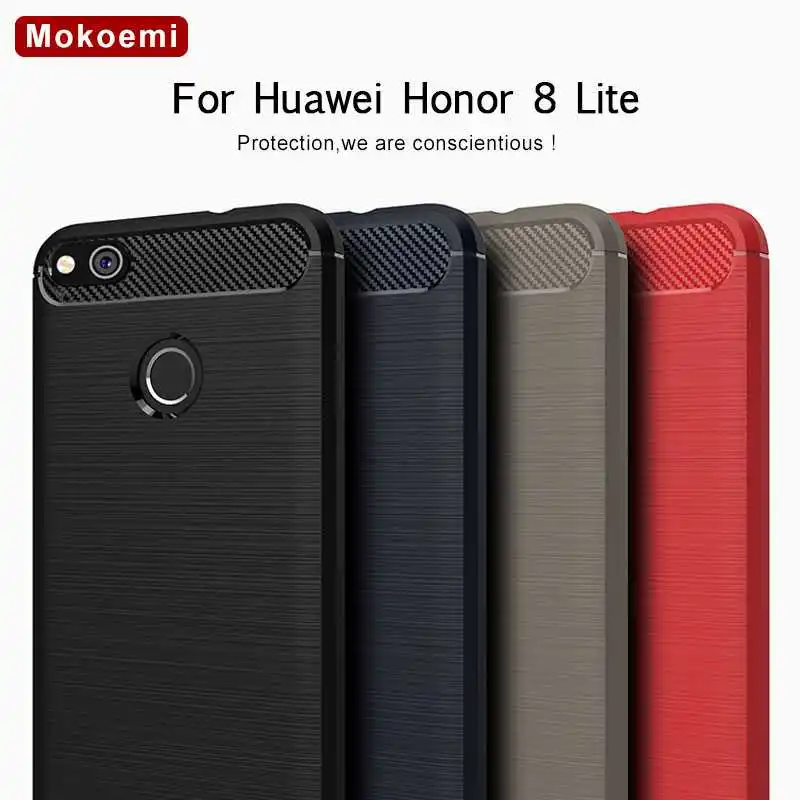Модный Ударопрочный Мягкий силиконовый чехол Mokoemi 5 2 &quotдля Huawei Honor 8 Lite для