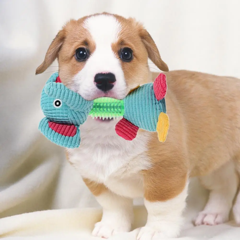 

Pet Dog Plush Toy Dog Molars Bite-proof Toy For Teddy Bear Puppies Cleaning Teeth Toys Environmentally Friendly