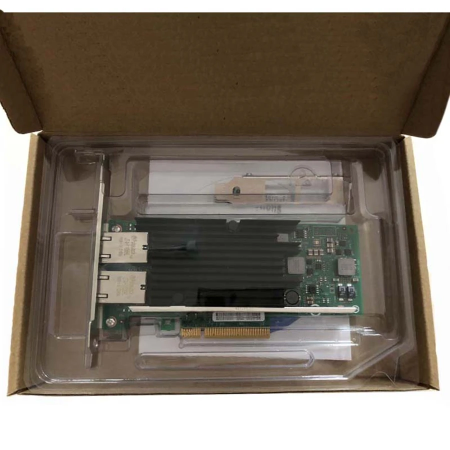 Двухпортовый Ethernet адаптер Eastforfuy RJ45 PCI E X8 10 ГБ|Сетевые шкафы| |
