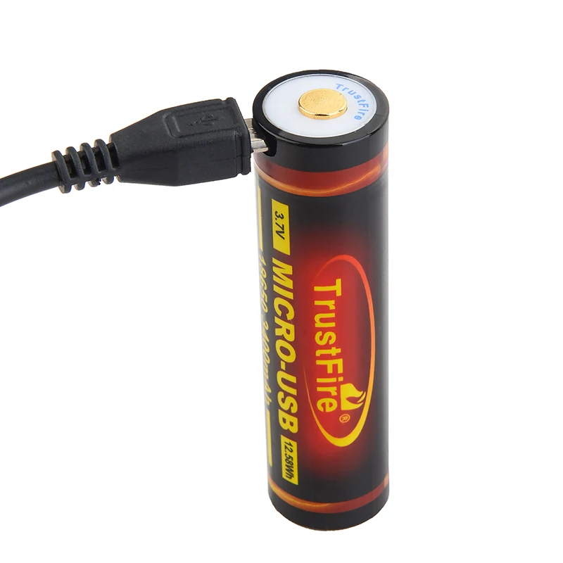 TrustFire 18650 MICRO-USB 3400 мАч перезаряжаемая литиевая батарея Передняя Защитная панель |