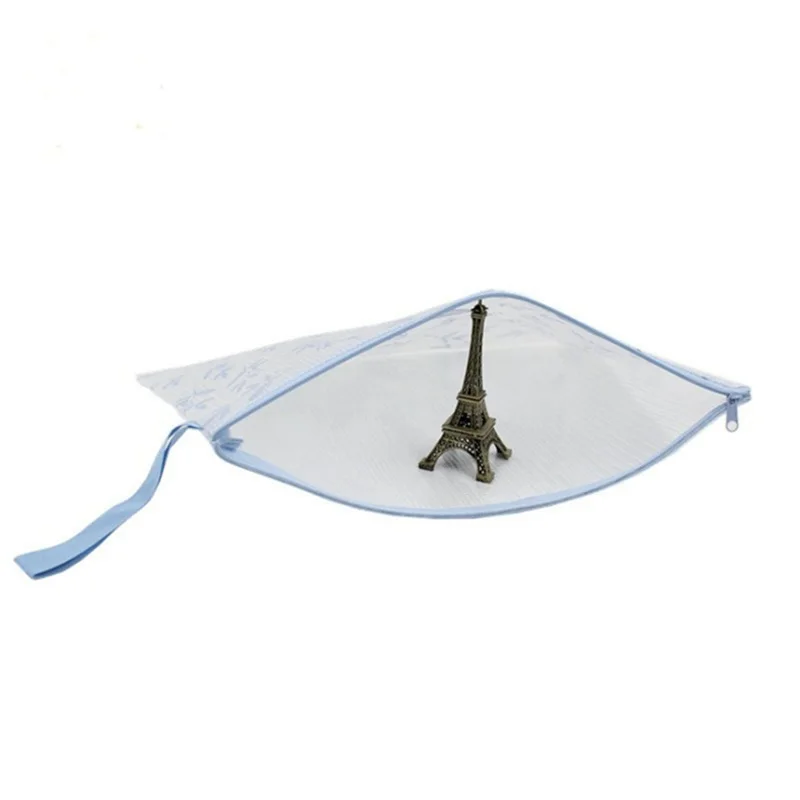 10 шт. A6 Размер пластик на молнии для документов папка хранения сумка