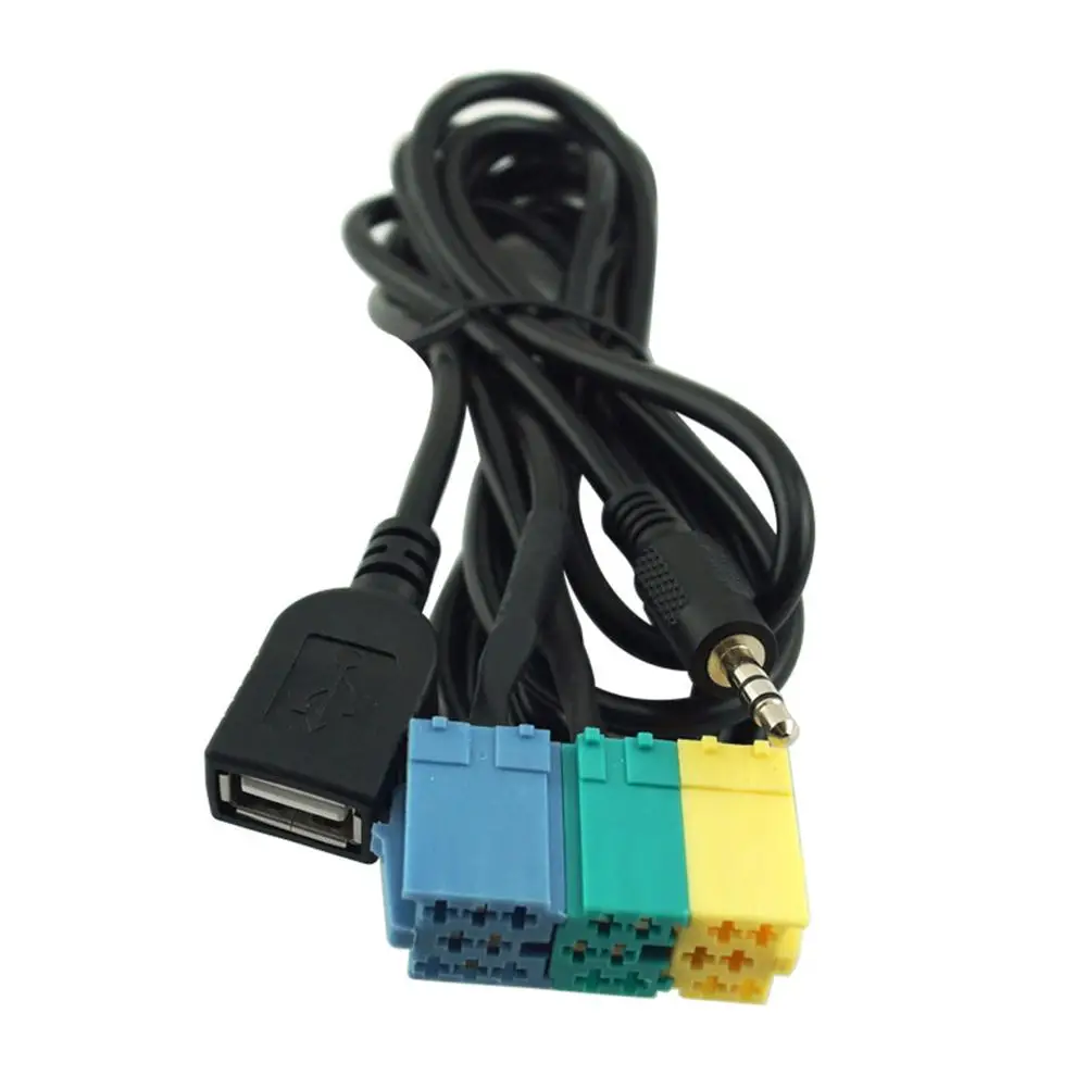 2 в 1 3 5 мм и USB разъем автомобильный адаптер кабель видеоадаптера AUX линия для
