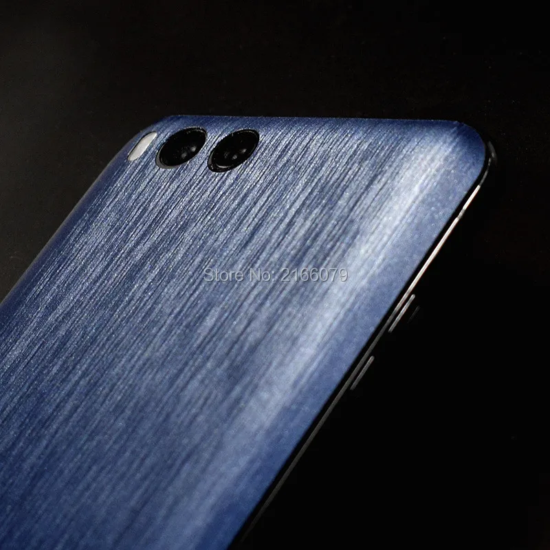 For Xiaomi Mi 6 5 5S Plus Full Cover Back Brushed Metal Decal Skin Paster Phone Protective Film Wire Drawing Sticker |