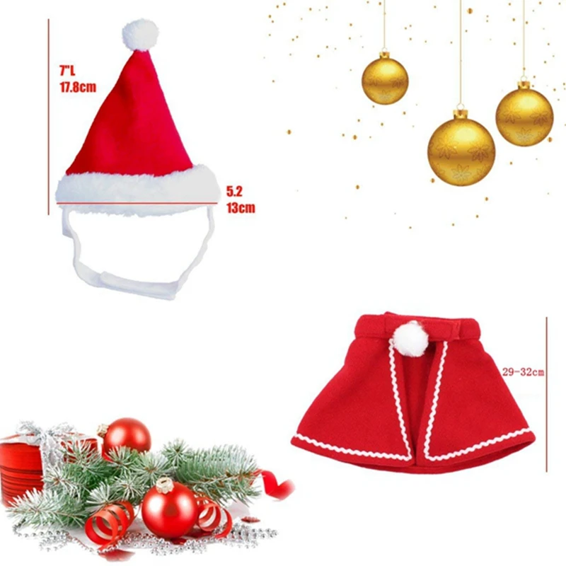 New-Cat Santa Hat Christmas Halloween Costumes | Дом и сад