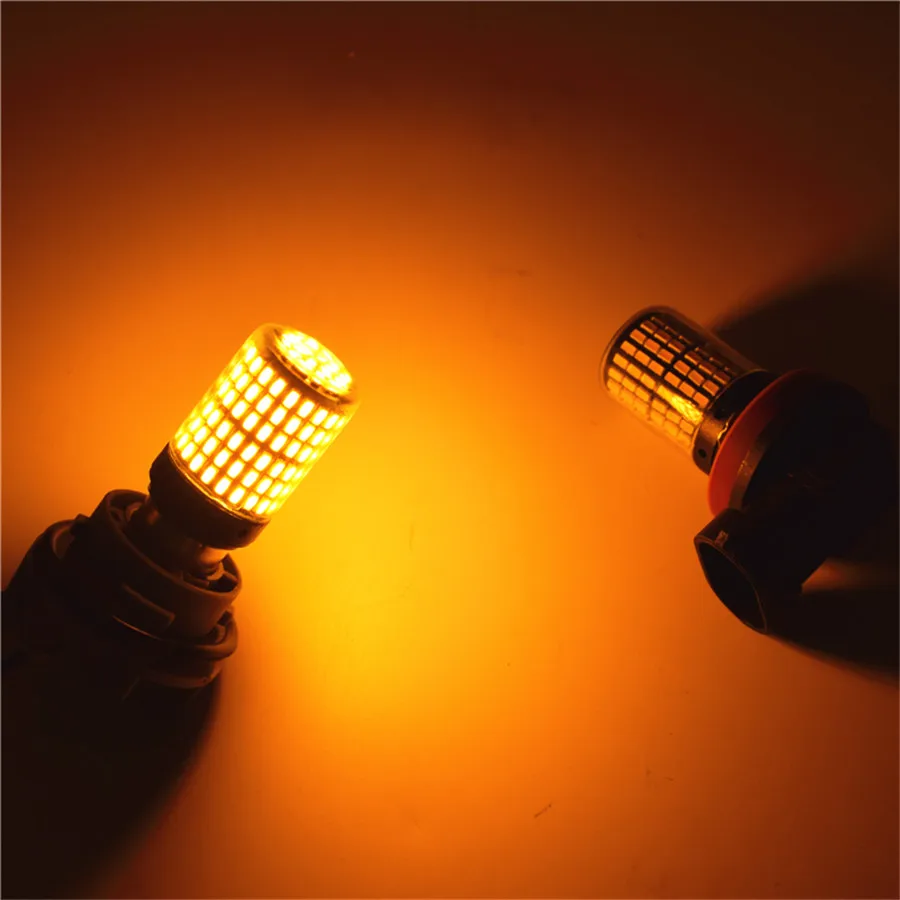 Сигнальные поворотные огни Янтарный 2x1156 Ba15s 3014 144smd Led| |