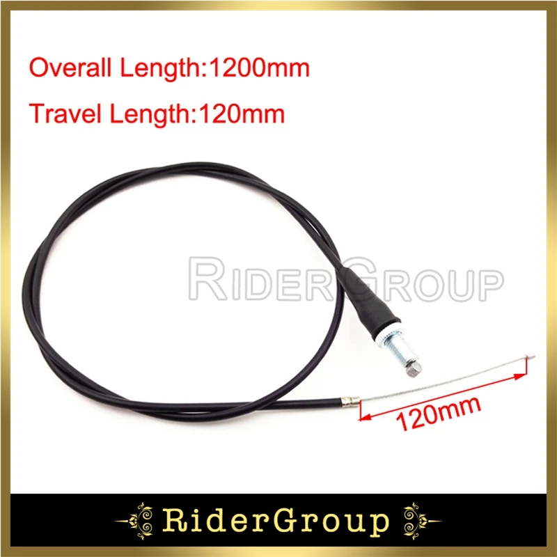 Кабель дроссельной заслонки 1200 мм 47 ''с прямой головкой для мотора Pit Dirt Trail Bike