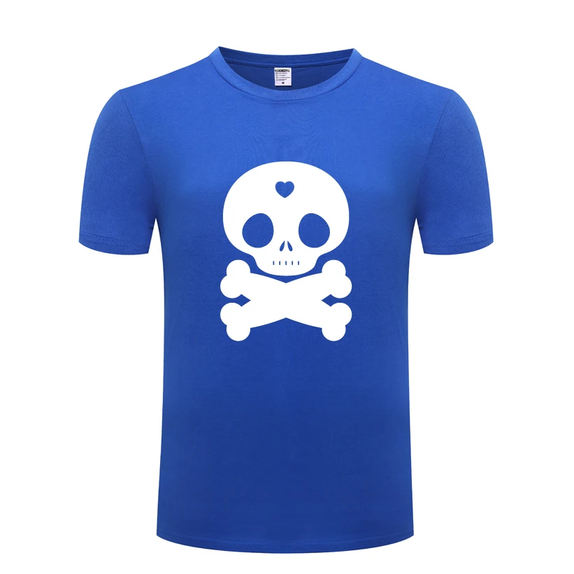 

Love Heart Skull Cool Cartoon Novelty Men's T-Shirt T Shirt Men 2018 New Short Sleeve O Neck Cotton Casual Top Tee