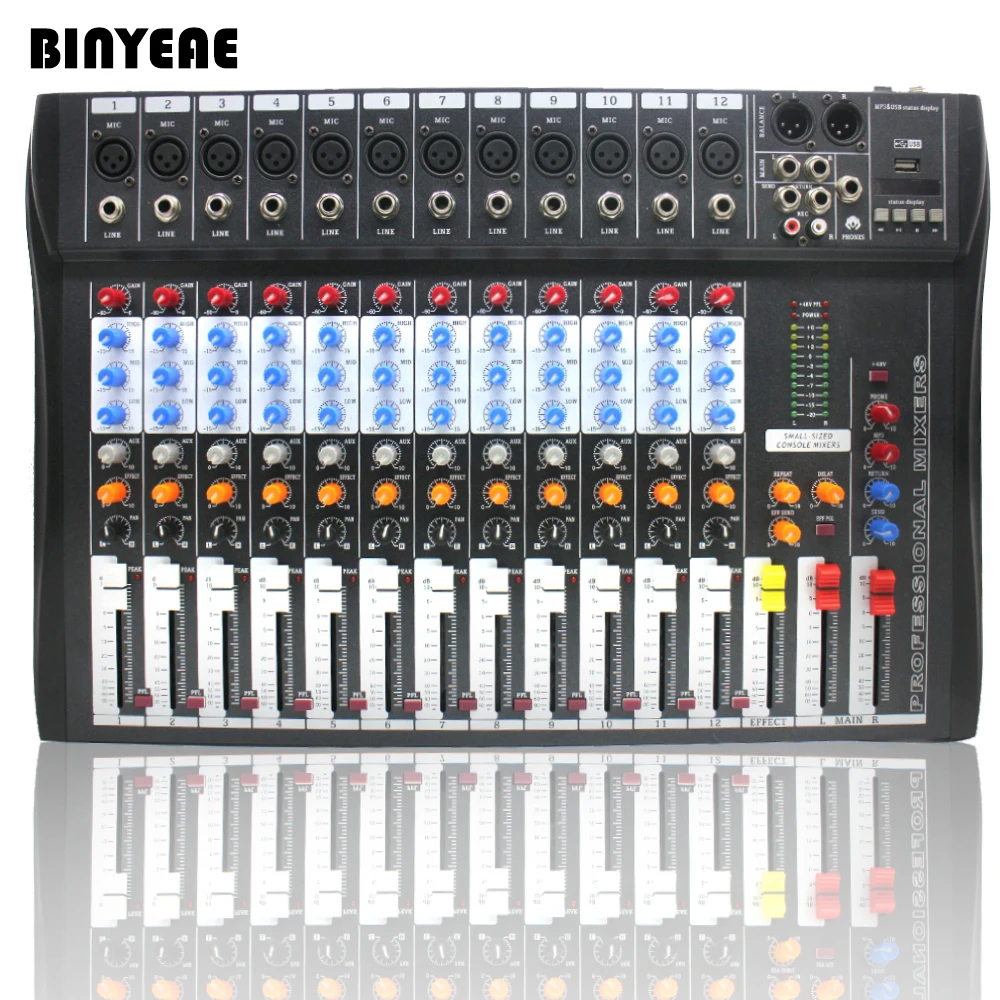CT120S USB Новинка 12 каналов смешивание консольное оборудование Professional Audio DJ