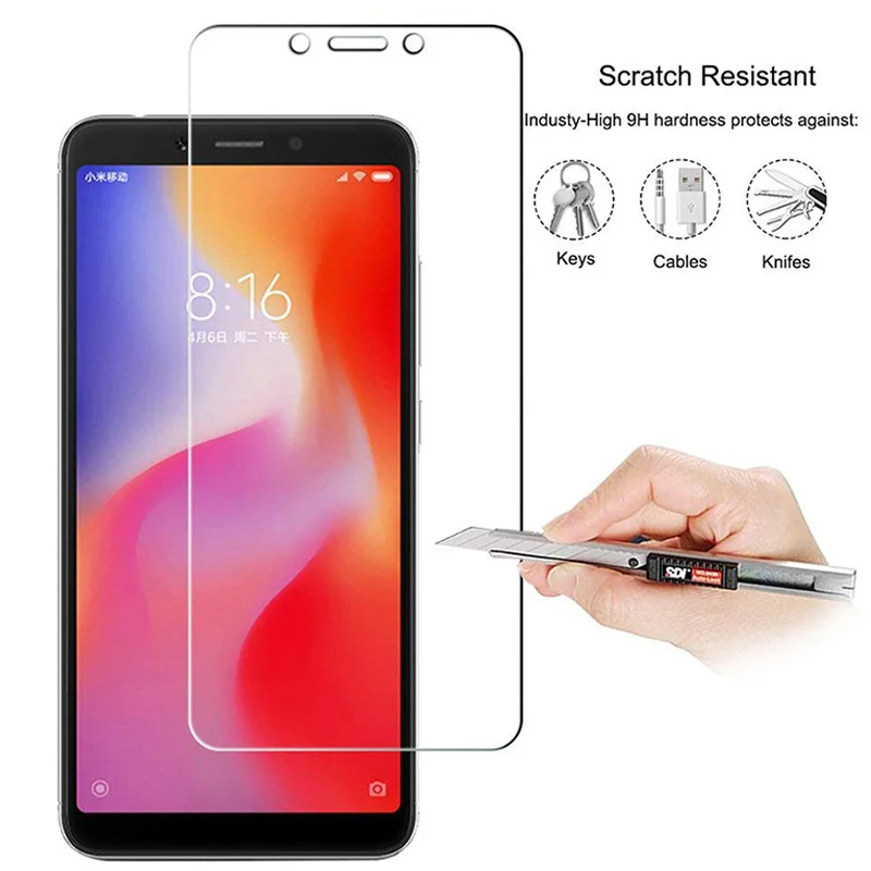 Закаленное стекло для Xiaomi Redmi Note 6 Pro Mi A2 Lite Стекло 9H с полным покрытием Защитная
