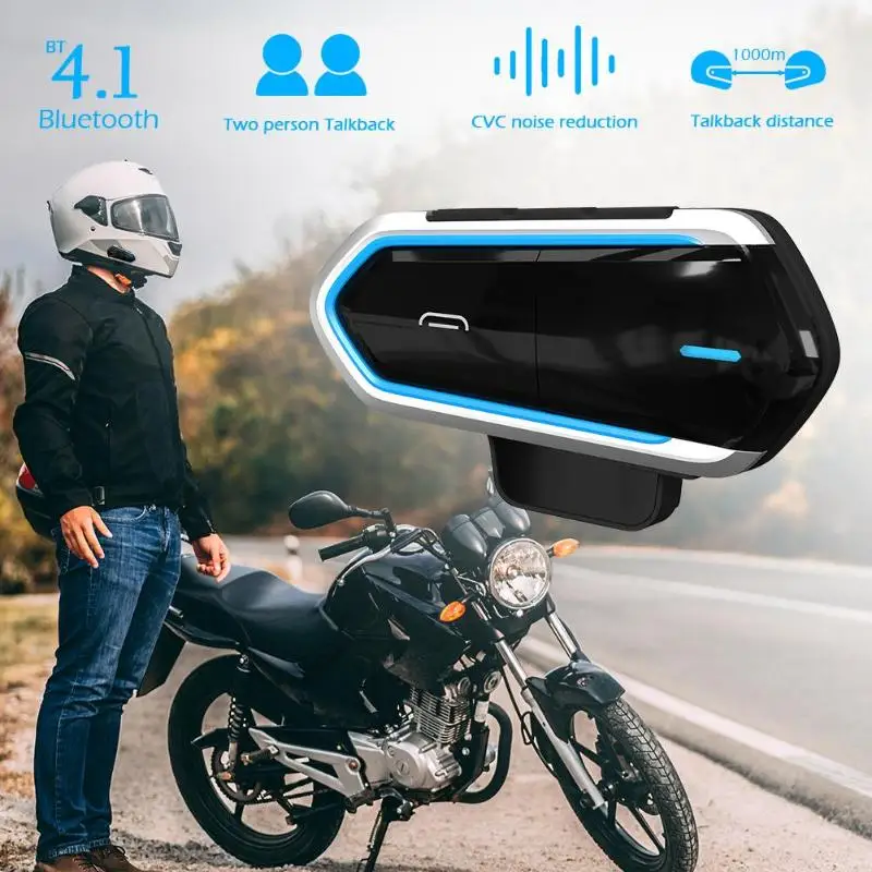 Bluetooth4.1 мотоциклетный шлем гарнитура с микрофоном 450 мА/ч Беспроводной Bluetooth 4 1