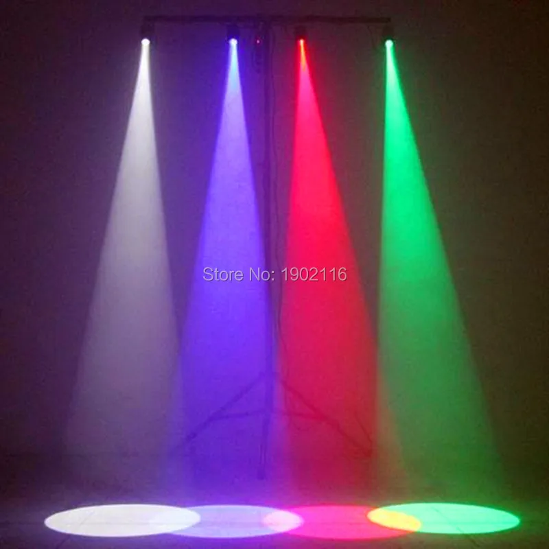 

Wireless Remote Control RGB 10W LED Pinspot Beam Spotlight Professional DJ DISCO Party KTV Mirror Balls Backlight Stage Lighting