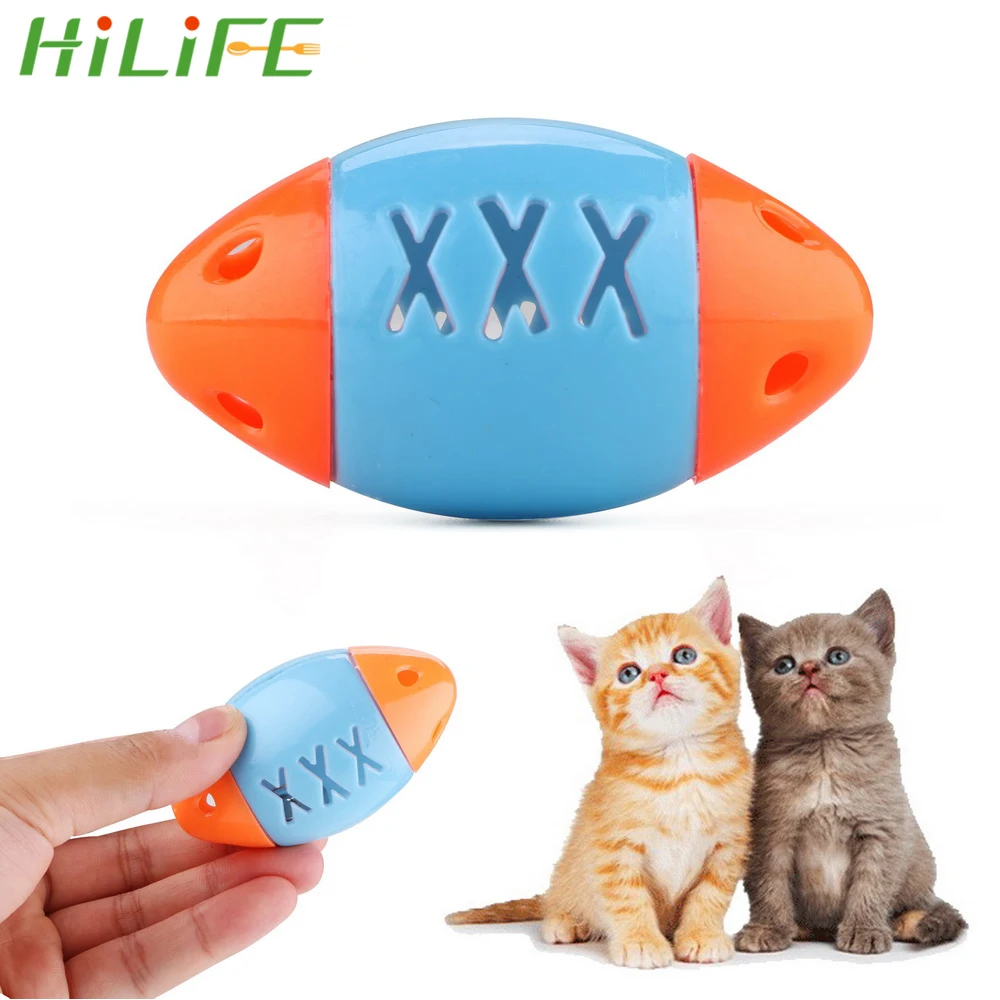 Тренировочные игрушки для кошек HILIFE пластиковые регби со звуком товары домашних