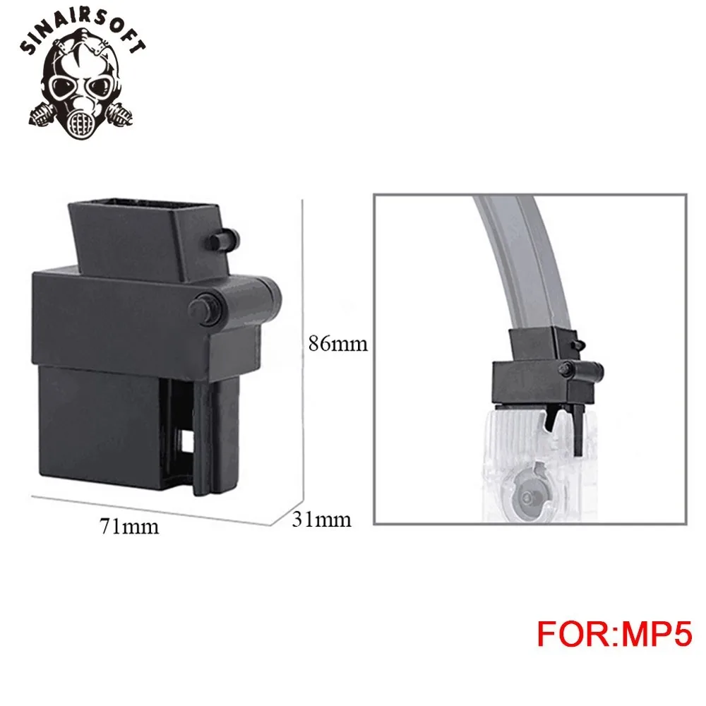 

Fast BB Speed Loader Adapter Magazine Fit MP5 Airsoft Converter For Shooting Hunting Gun Accessories