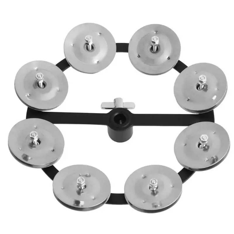 Перкуссия Hi Hat бубен с ряд бубенцов барабанный набор музыкальные