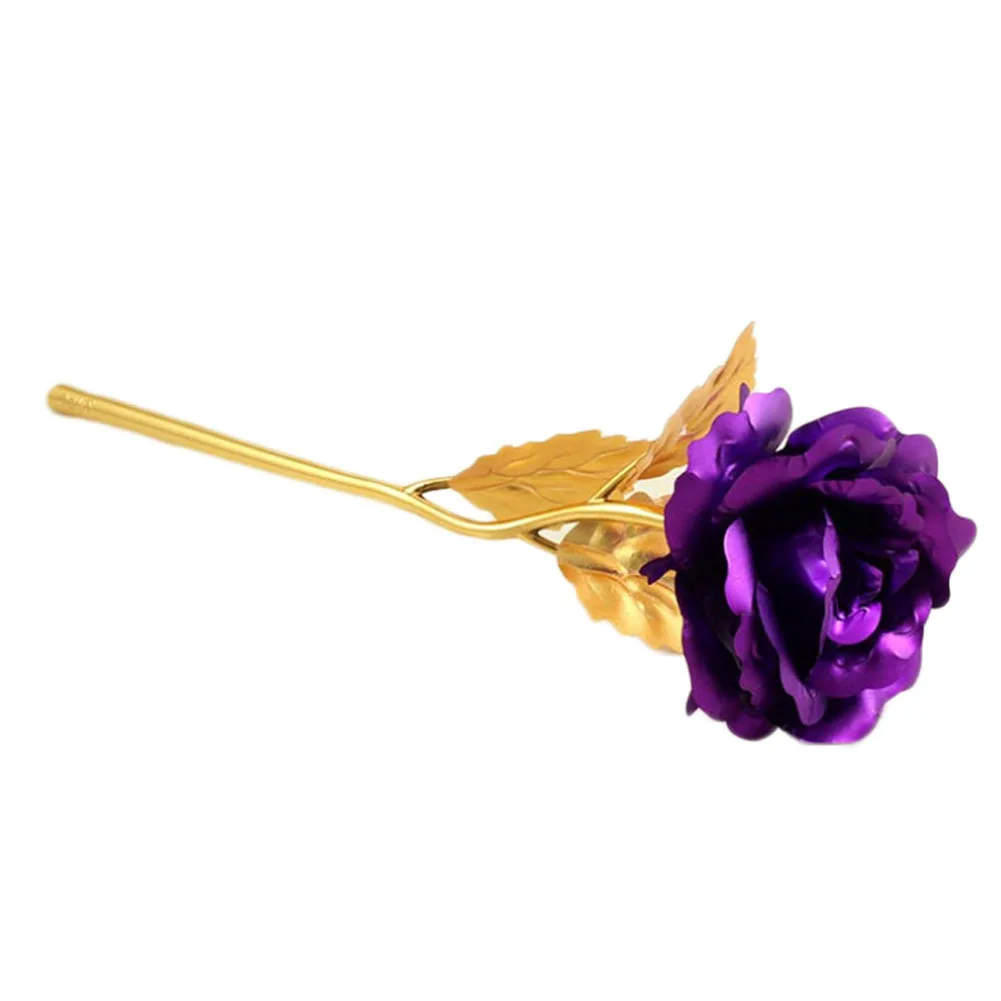 Gold Foil Plated Rose Wedding Decoration Golden Dipped FLOWER artificiales artificial flower 6 Color | Дом и сад